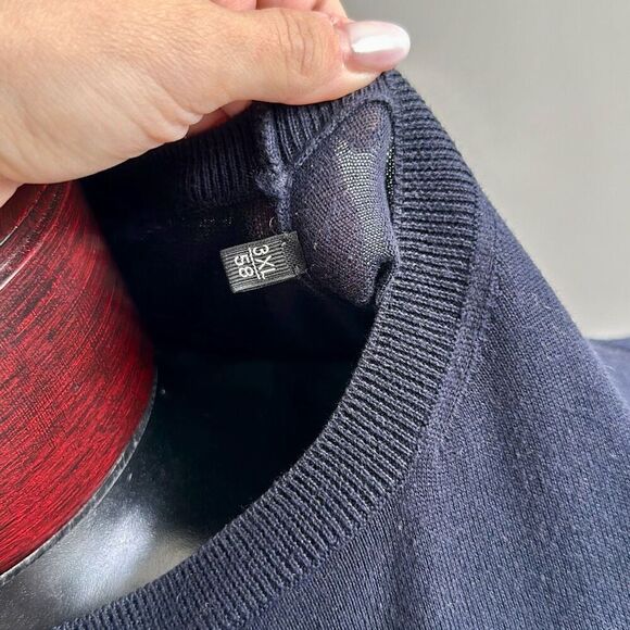 ZEGNA NAVY BLUE PREMIUM COTTON T-SHIRT - Picture 6 of 12